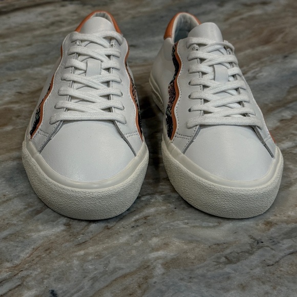 Women’s MADEWELL Sidewalk Paracord Low Top Sneaker- snake embossed leather. Sz 7 - Picture 6 of 10